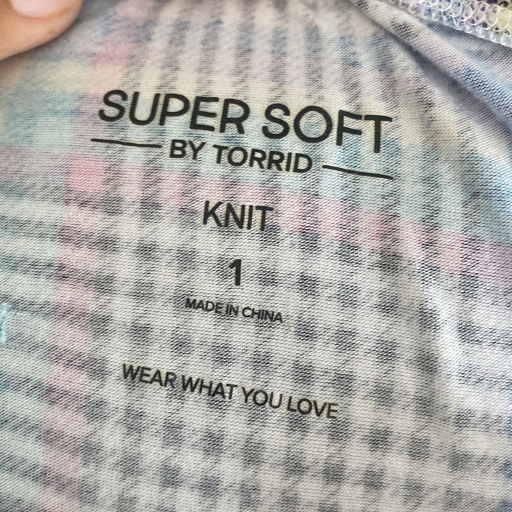 Torrid Super Soft Plus Size Multi Color Plaid Bab… - image 8